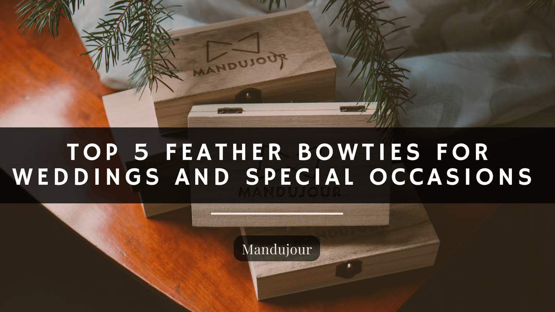 Top 5 Feather Bow Ties for Weddings and Special Occasions - Mandujour