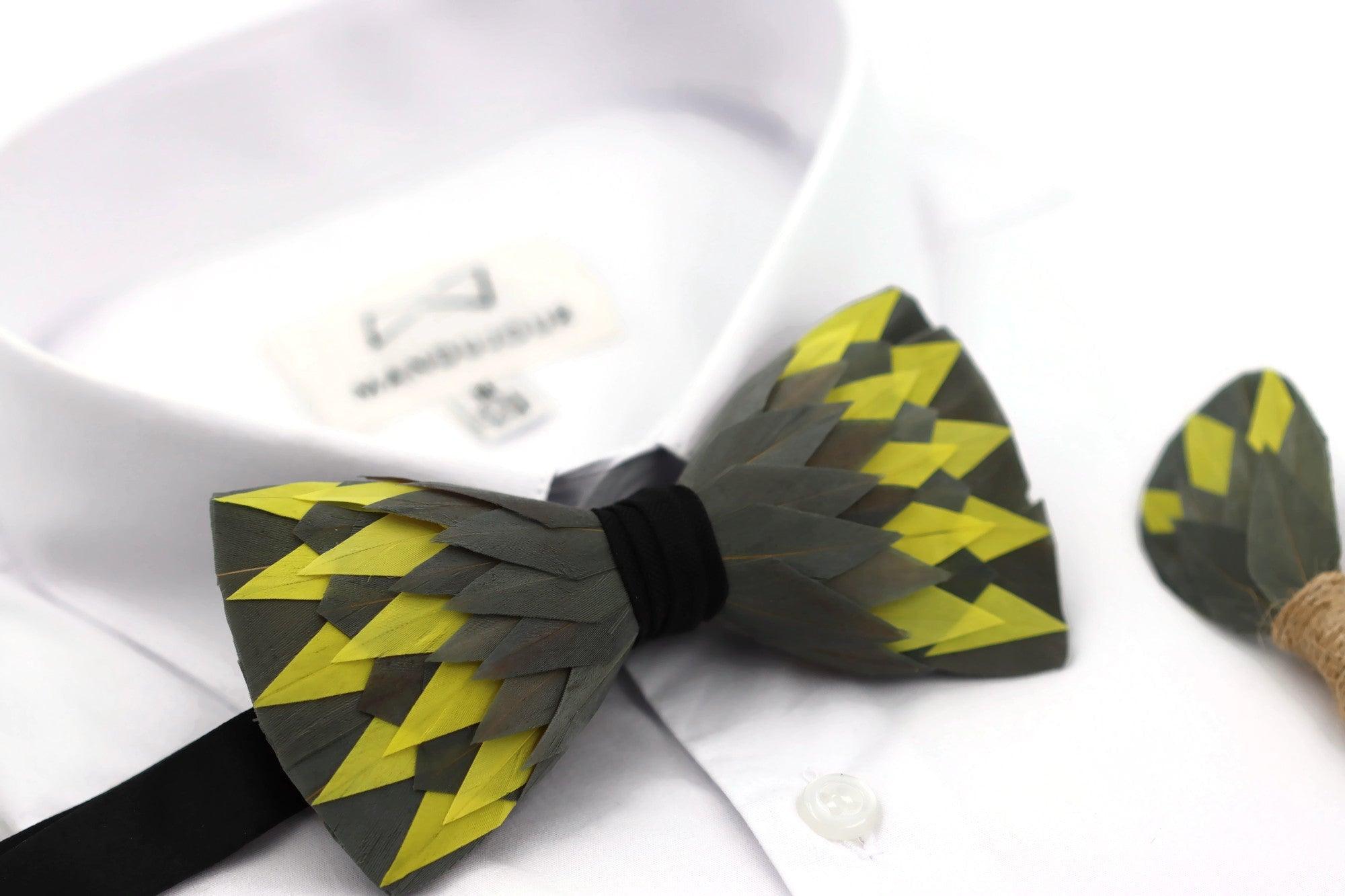 Feather Bow Ties - Mandujour