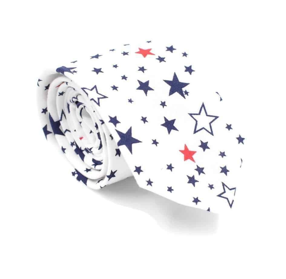 Patriotic stars cotton ties - Mandujour