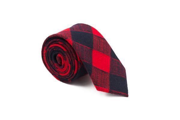 Red Eddy Cashmere Necktie - Mandujour