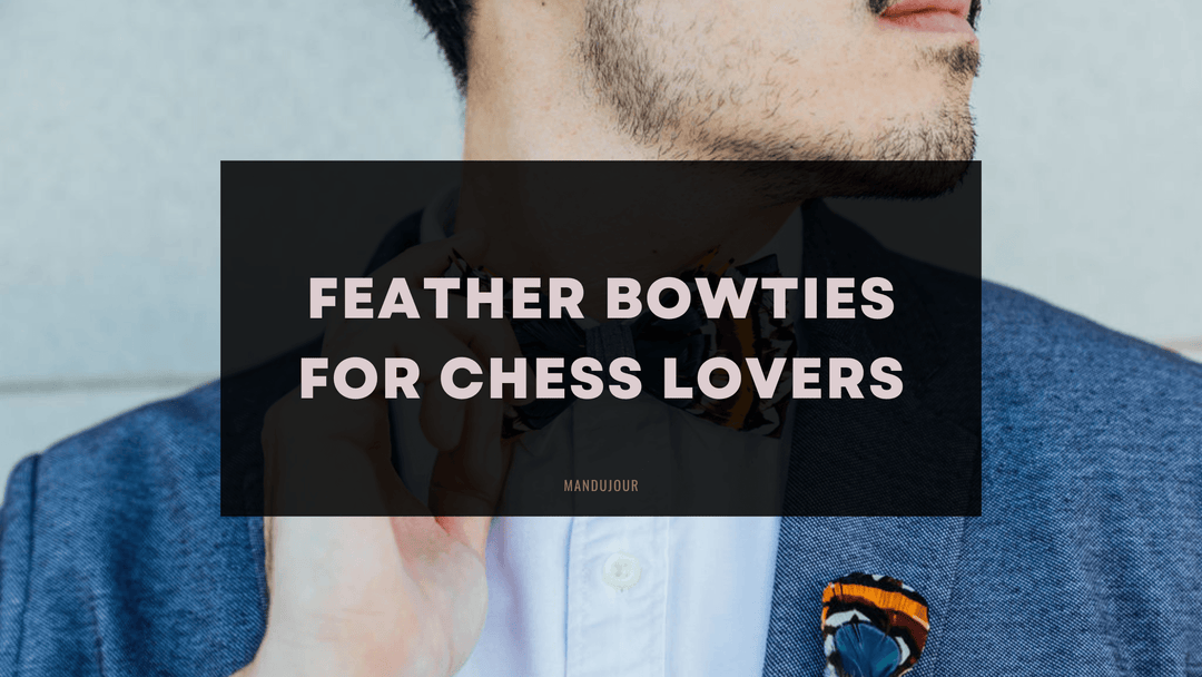 Feather Bowties for Chess Lovers - Mandujour