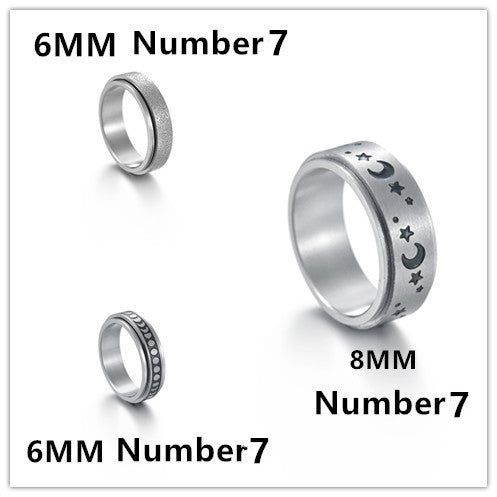 Mandujour Titanium Steel Rings