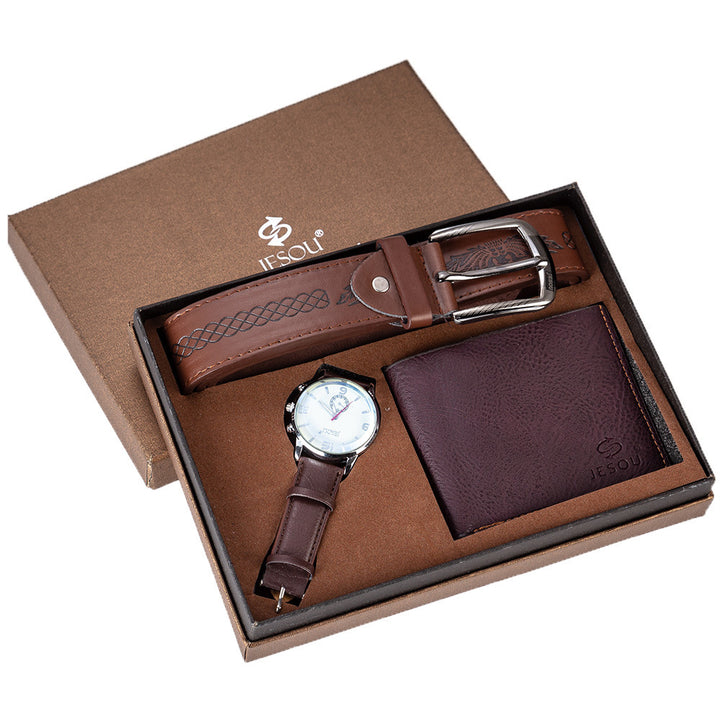 Mandujour Watch wallet belt set