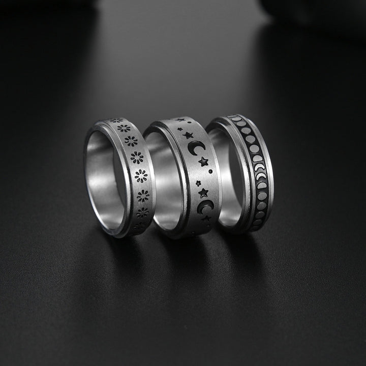 Mandujour Titanium Steel Rings