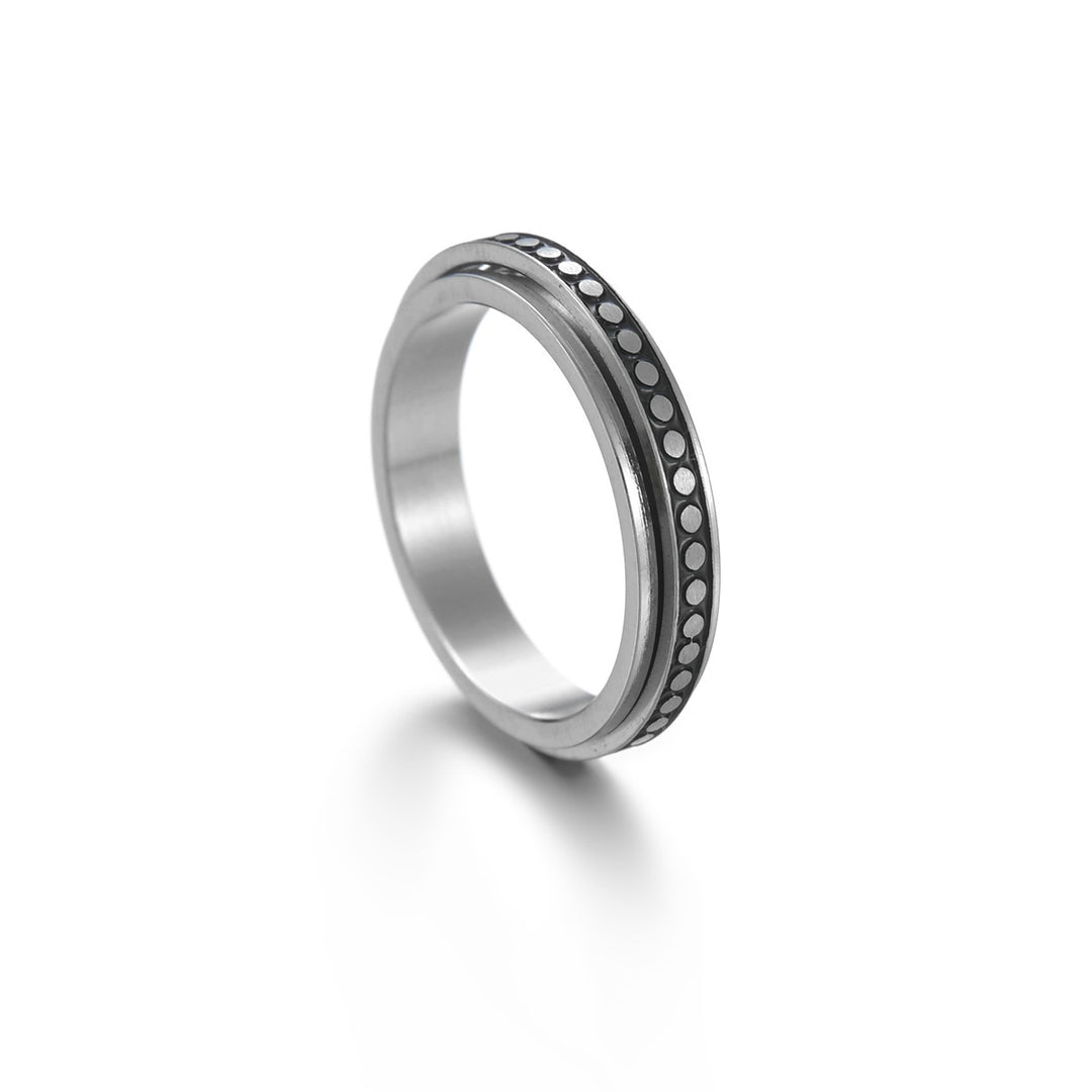 Mandujour Titanium Steel Rings