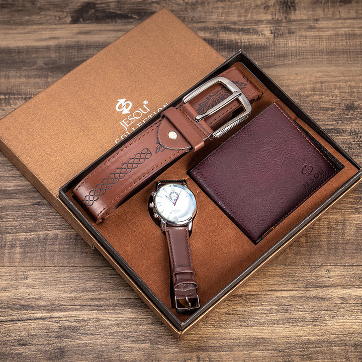 Mandujour Watch wallet belt set