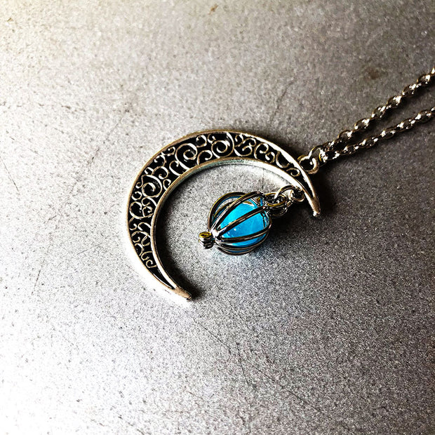 Moon Glowing Necklace Halloween Gifts