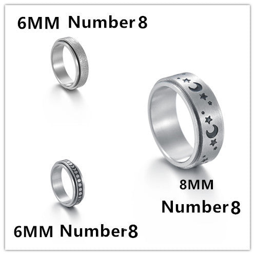 Mandujour Titanium Steel Rings