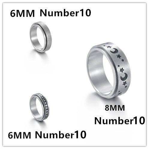 Mandujour Titanium Steel Rings