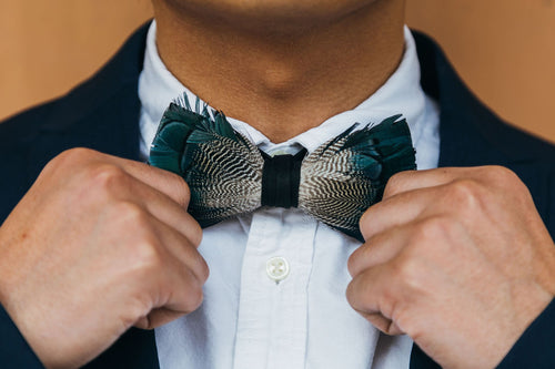 Jared Feather Bow Tie by Brackish