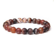 8mm natural stone beads gemstone bracelet punk beaded friendship bracelet(FD4118 FD4119 FD4120 FD4121  FB085-6) - Mandujour