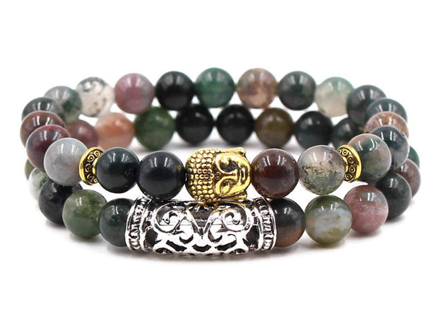 Buddha Bracelet good luck and healing gift * Natural Gemstone reiki bracelets * - Mandujour