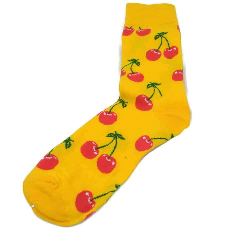 Cherry Pop Mens Dress Socks - Mandujour