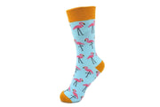 Flamingo Tango Cotton Socks - Mandujour