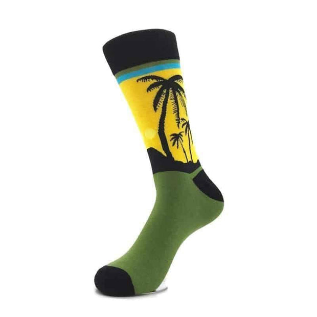 Island Love Mens Dress Socks - Mandujour