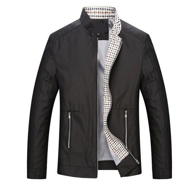 Leisure business men jacket zipper coat - Mandujour