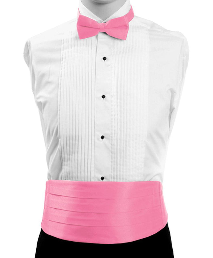 Men's Poly Satin Bow Tie and Cummerbund Sets - Mandujour