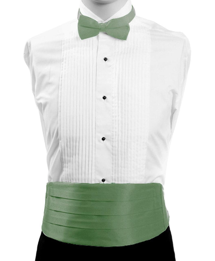 Men's Poly Satin Bow Tie and Cummerbund Sets - Mandujour