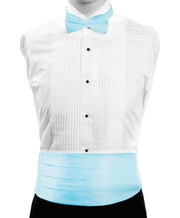 Men's Poly Satin Bow Tie and Cummerbund Sets - Mandujour