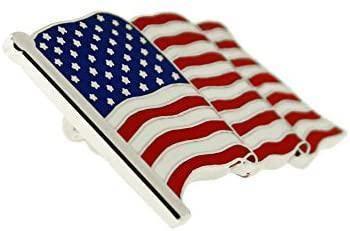 Silver Authentic American USA Flag Pin - Mandujour