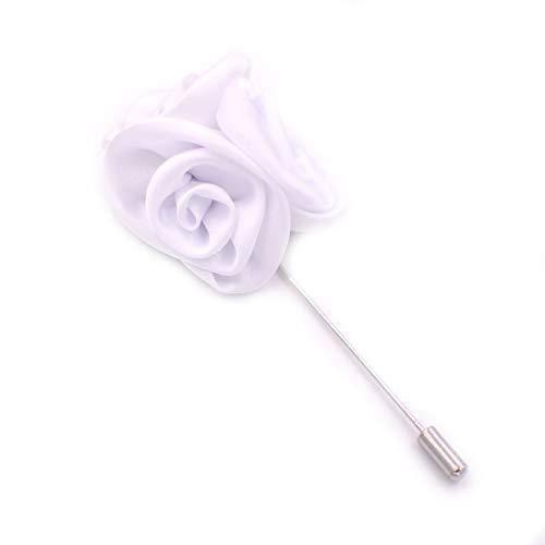 Solid Color Flower Lapel Pin - Mandujour