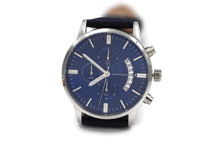 Three-Eye Calendar Chronograph Men's Watch - Mandujour