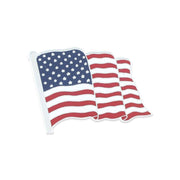 Waving American Flag Lapel Pin ( Silver or Gold ) - Mandujour